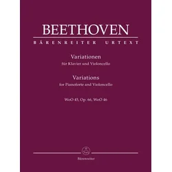 BEETHOVEN:VARIATIONS FOR VIOLONCELLO AND PIANO