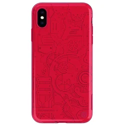 Maska Nillkin Machinery za iPhone Xs Max, Crvena