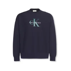 Calvin Klein Jeans Majica marine/meta/bela