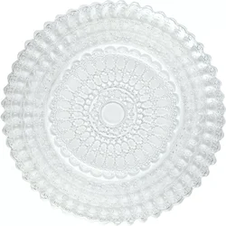 LE COQ Helios plitvi krožnik, o: 160 mm, bel, baročni rob (6 kos)