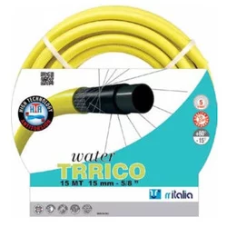 RR Italia Baštensko crevo za zalivanje Water Trico 1/2, 15m, Žuto