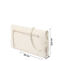 STEVE MADDEN Pisemska torbica Bluckie volneno bela