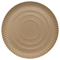 shumee Okrogel kraft krožnik, odporen proti maščobi, 28 cm, 40 kosov.