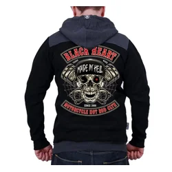 Hoodi moška - RASCAL PREMIUM - BLACK HEART - 17097