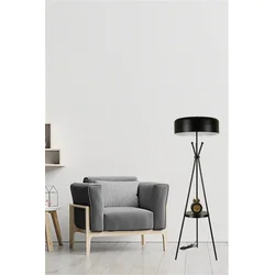 Aberto Design Podna lampa Venedik Retro 8 , 165 cm, E27, Crna