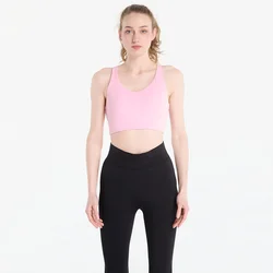 Modrček adidas 3 Stripes Studio All Me Light Support Bra True Pink XS