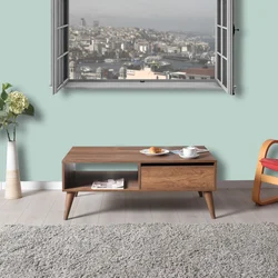 Wallity Klub sto 110x42x65cm Orah