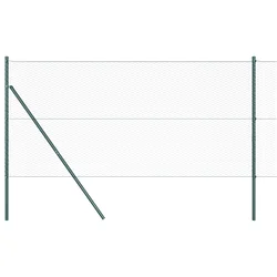 vidaXL Heksagonalna ograja Zelena 1.2x10 m Jeklo