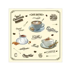 Procos 3-SLOJNI PRTIČKI CAFÉ BISTRO 33X33CM