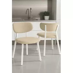 HANAH HOME Set stolica (2 dela) Toldy Cream White