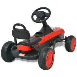 VIDAXL gokart na pedale, rdeč