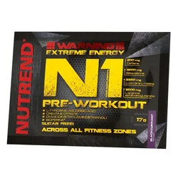 Nutrend Pre-Workout N1, Plava malina, 17g.