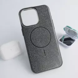 Maska Mag Case Fashion Glitter za iPhone 15 Pro Max crna