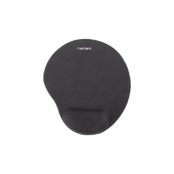NATEC NPF-0783 MARMOT Podloga za miš, Ergonomska, Sa osloncem za zglob, 24x21.2cm, Crna