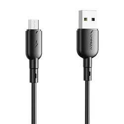 slomart Kabel USB-Micro USB Colorful X11, 3A, 1m (črn)