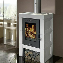 Domofire Kamin Modena II (6 kW, Kapacitet grijanja prostorije: 120 m3, Sive boje)