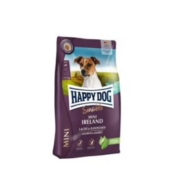 HAPPY DOG Sensible Mini Ireland Salmon & Rabbit Losos i Zečetina Hrana za odrasle pse malih rasa, 800g