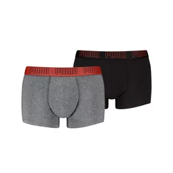Mens Pumas Trunks 2 pack, Gray, Clothing