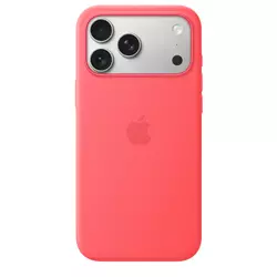 iPhone 17 Pro Max Silicone Case with MagSafe – Bright Guava
