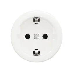 Reblig - Retro kućna utičnica bez okvira SCHUKO 230V/16A snežno bela