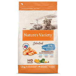 Natures Variety Cat No Grain Adult Salmon 1,25kg
