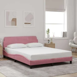 Okvir za krevet s uzglavljem Dover 140x190 cm baršunasti
