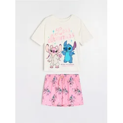 Sinsay - Dvodelna pidžama Stitch - krem
