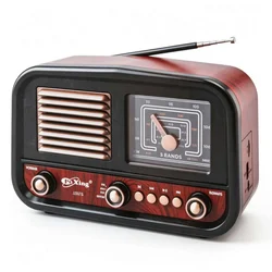 Pu Xing Retro Radio J2BTS sa Solar Panel - AM/FM/SW + Bluetooth + USB/TF MP3 plejer