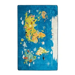 Conceptum Hypnose Tepih World Map, 140x190 cm, Plavi