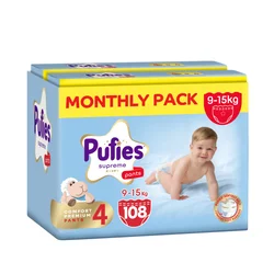 Pufies pelene supreme monthly pants4 9-15kg 108kom