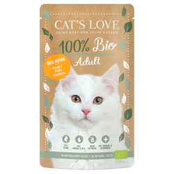 Cats Love Bio 6 x 100 g - Bio-piščanec