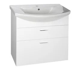AQUALINE ZOJA Bela Kopalniška Omarica s Predali 74x34cm