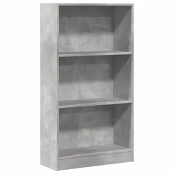 Regal za knjige boja betona 60x24x109 cm konstruirano drvo