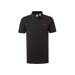 Levis za moške. A4842-0015 Housemark Slim Polo črna (M), Črna, Priložnostno, Bombaž, Kratek rokav