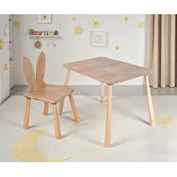 Hanah Home Dečiji sto i stolica BLTYZ-AKTV059, Boje hrasta