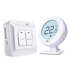 Sobni ručni bežični termostat 230V/16A 2xAA beli