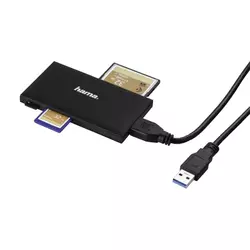 Čitač kartica Hama 181018 USB 3.0, Crna