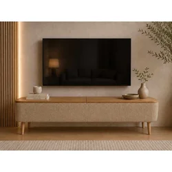 Hanah Home Sarven TV komoda 120 × 45 × 30 cm, bež