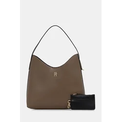 Torbica Tommy Hilfiger bež barva, AW0AW18140