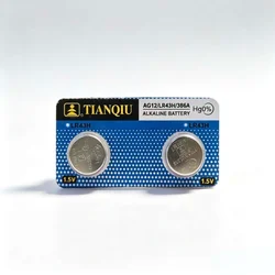TIANQIU Alkalna Dugmasta Baterija AG12 LR43H 386A - 2 Kom