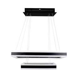 LED prigušiva luster na sajli LED/113W/230V 3000K crna