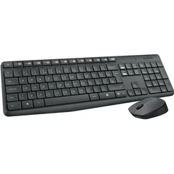 Logitech MK235 Bežična tastatura i miš, Crni