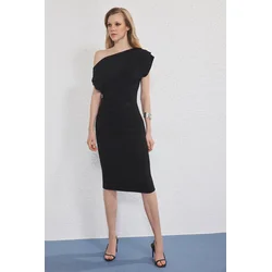 Trendyol Milla Ženska haljina Twoss25El00780, Crna