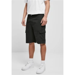 Mens Big Cargo Bermuda Shorts Black