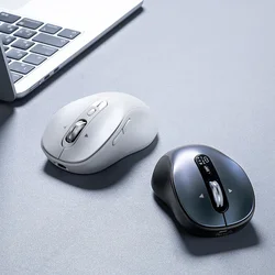 Sanwa Supply Bežični miš, 2.4GHz, Bluetooth, Sivi