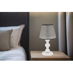 Opviq Stona lampa 301 Hazeran, 60 W, 45 cm, Siva