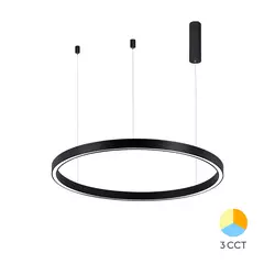 Braytron LED visilica BRY-LINA-PD-2540-OKRUGLA-CRNA-35W-3U1