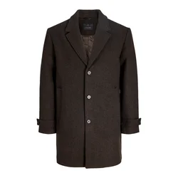 JACK & JONES Prehoden plašč JPRBLAWALTER temno rjava