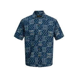 JACK & JONES Srajca JPRBLULYON  modra / off-bela
