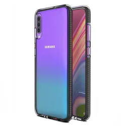 Futrola Spring clear TPU za Samsung Galaxy A70 - Crna KP10544